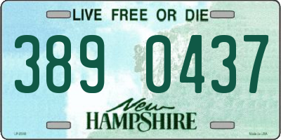 NH license plate 3890437