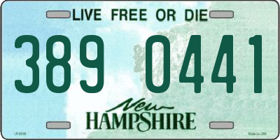 NH license plate 3890441