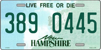 NH license plate 3890445