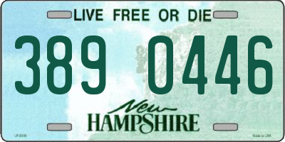 NH license plate 3890446