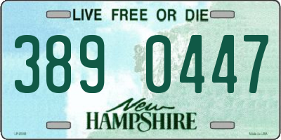 NH license plate 3890447