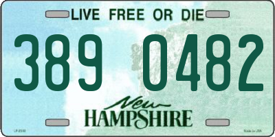 NH license plate 3890482