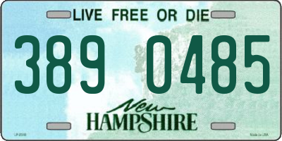 NH license plate 3890485