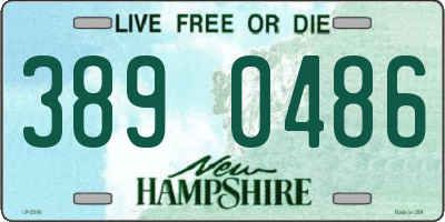 NH license plate 3890486