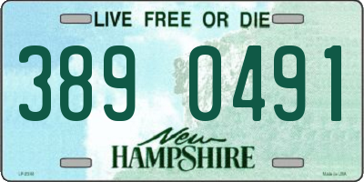 NH license plate 3890491