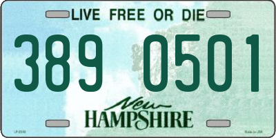 NH license plate 3890501