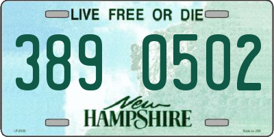 NH license plate 3890502