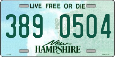 NH license plate 3890504