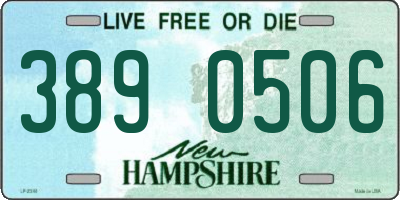 NH license plate 3890506