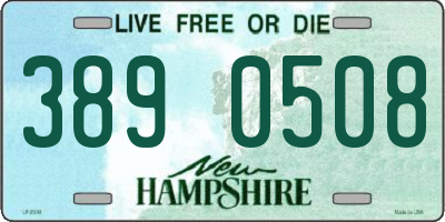 NH license plate 3890508