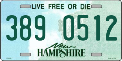 NH license plate 3890512