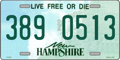 NH license plate 3890513