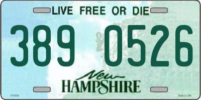 NH license plate 3890526