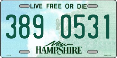 NH license plate 3890531