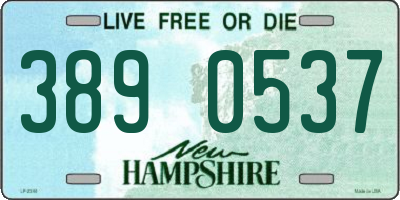 NH license plate 3890537