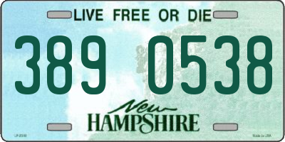 NH license plate 3890538