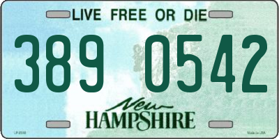 NH license plate 3890542