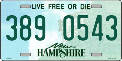 NH license plate 3890543