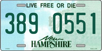 NH license plate 3890551