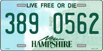 NH license plate 3890562