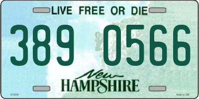 NH license plate 3890566