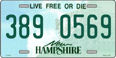 NH license plate 3890569