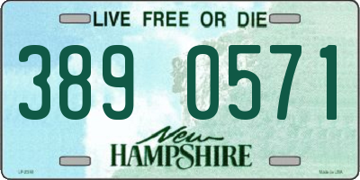 NH license plate 3890571