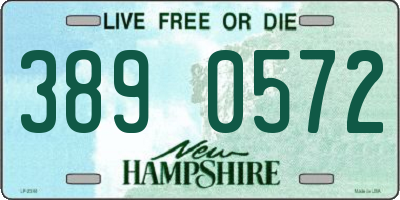 NH license plate 3890572