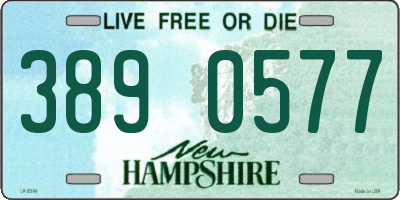 NH license plate 3890577