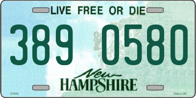 NH license plate 3890580