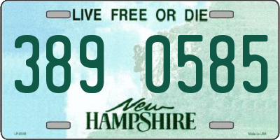 NH license plate 3890585