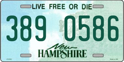 NH license plate 3890586