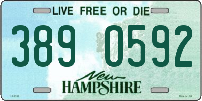 NH license plate 3890592