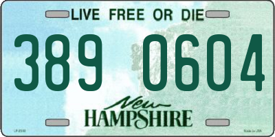 NH license plate 3890604