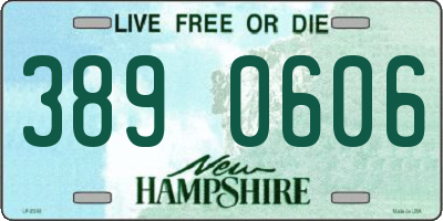 NH license plate 3890606