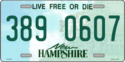 NH license plate 3890607