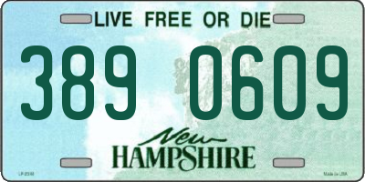 NH license plate 3890609