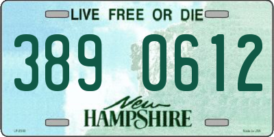 NH license plate 3890612