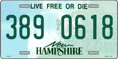 NH license plate 3890618