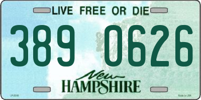 NH license plate 3890626