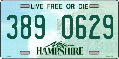 NH license plate 3890629