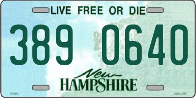 NH license plate 3890640