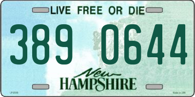 NH license plate 3890644