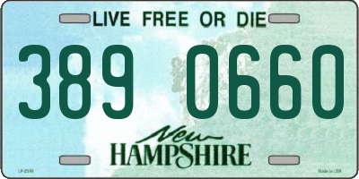 NH license plate 3890660