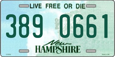 NH license plate 3890661