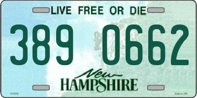 NH license plate 3890662