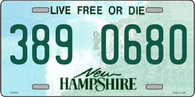 NH license plate 3890680