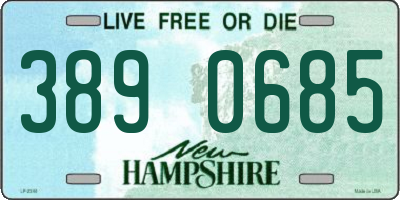 NH license plate 3890685