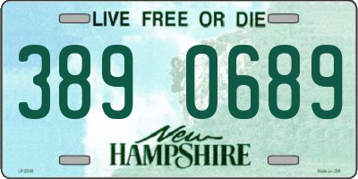 NH license plate 3890689