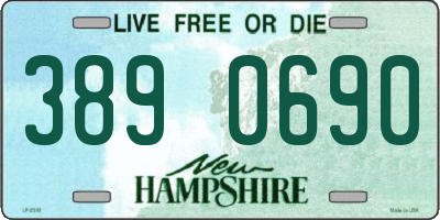 NH license plate 3890690